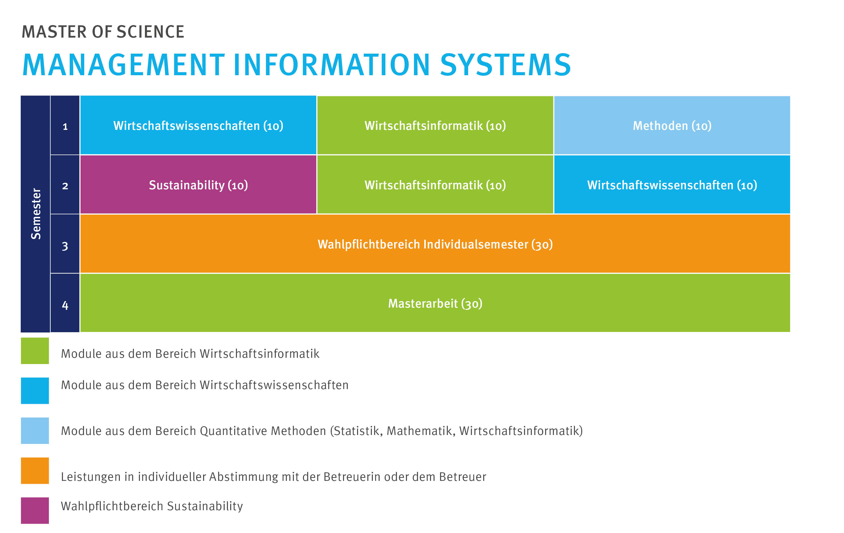 Verlaufsplan Master Management Information Systems 